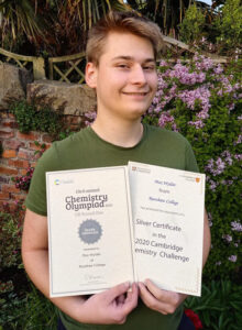 Max Wylder: Olympiad Silver Award and Cambridge Chemistry Challenge Silver Award