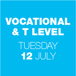 Vocational & T Level Tuesday 12th July - Book Now