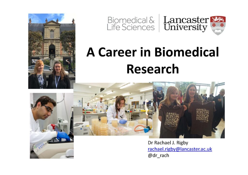 A Career in Biomedical Research Lecture slide