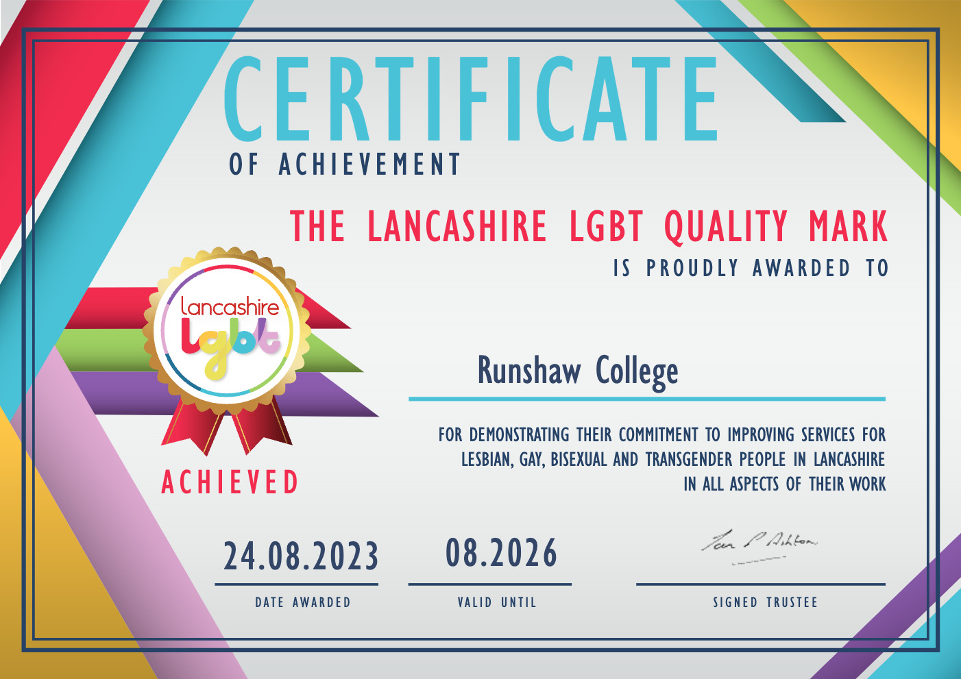 Quality Mark Certificate